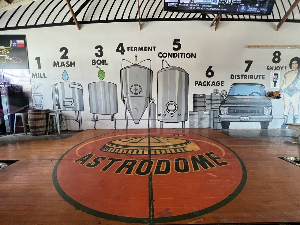 8th Wonder Brewery basketball floor