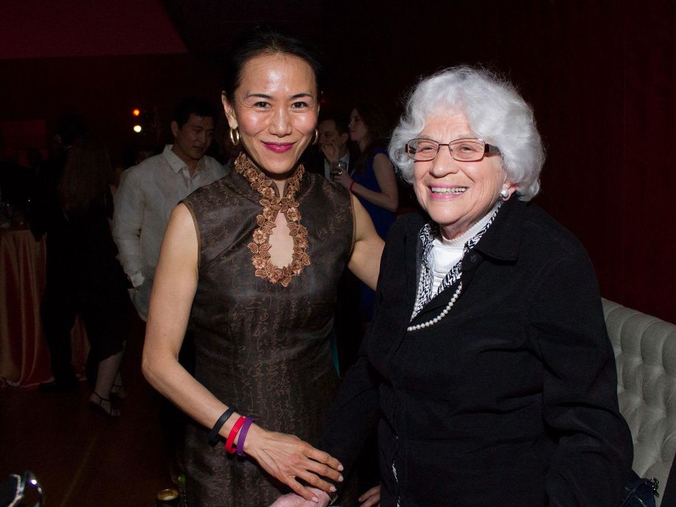 9 0233 Y.Ping Sun, left, and Carol Leebron at the Asia Society Spotlight Asia party April 2014