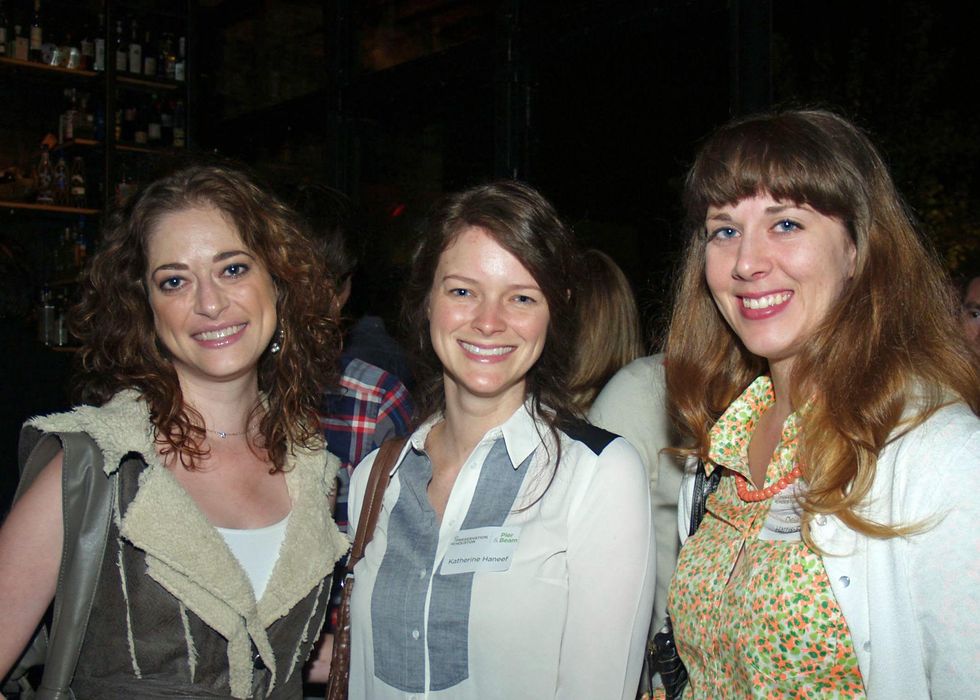 9 Aliza Wender, from left, Katherine Haneef and Delaney Harris-Finch at the Preservation Houston Young Professionals party November 2013