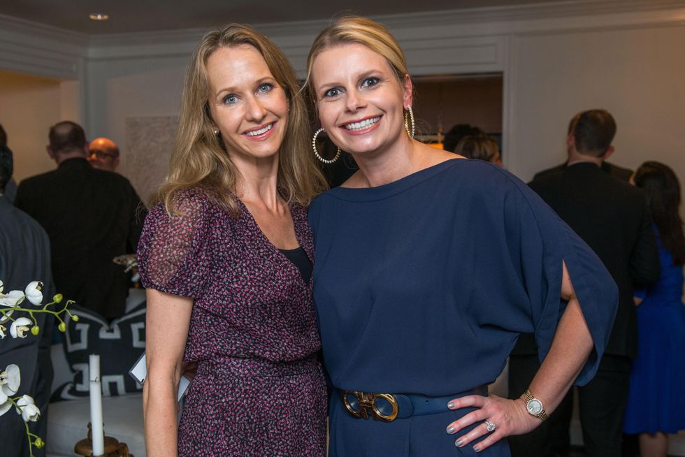 9 Amy Thompson, left, and Valerie Dieterich at the HGO Young Patrons Kick-off September 2014