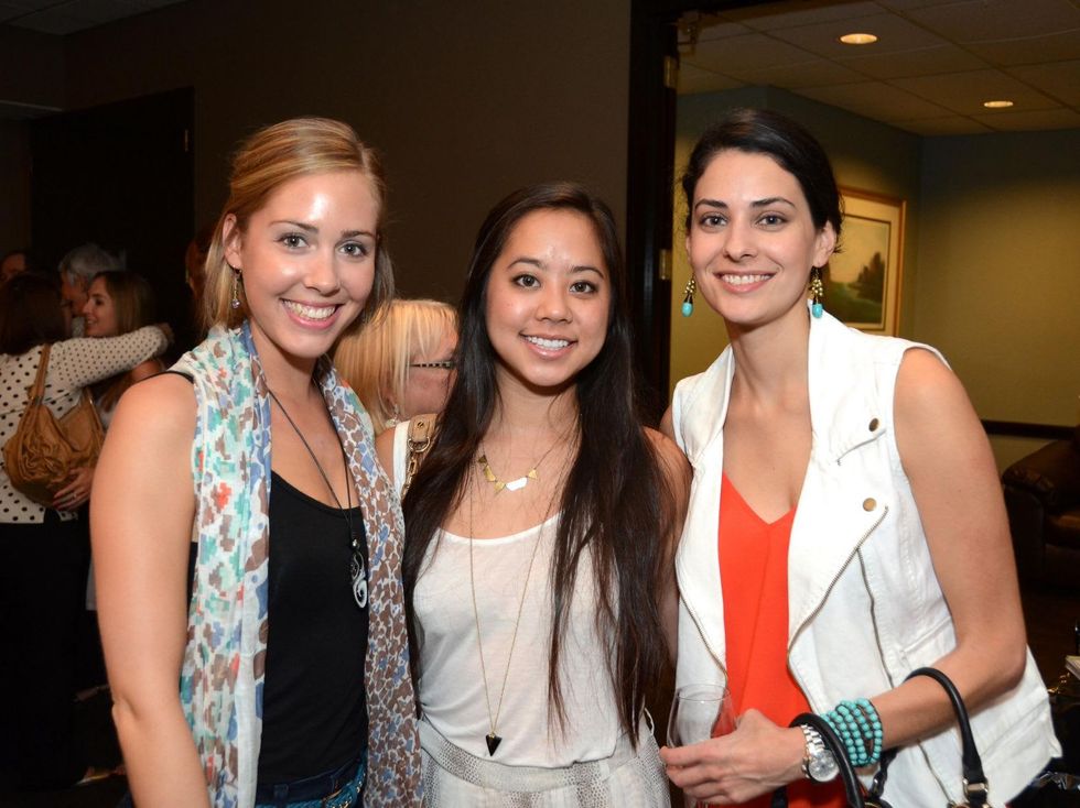 9 ARTcetera event at Houston City Club August 2013 Haley Huckin, Hally Vu, Marisol Urrutia