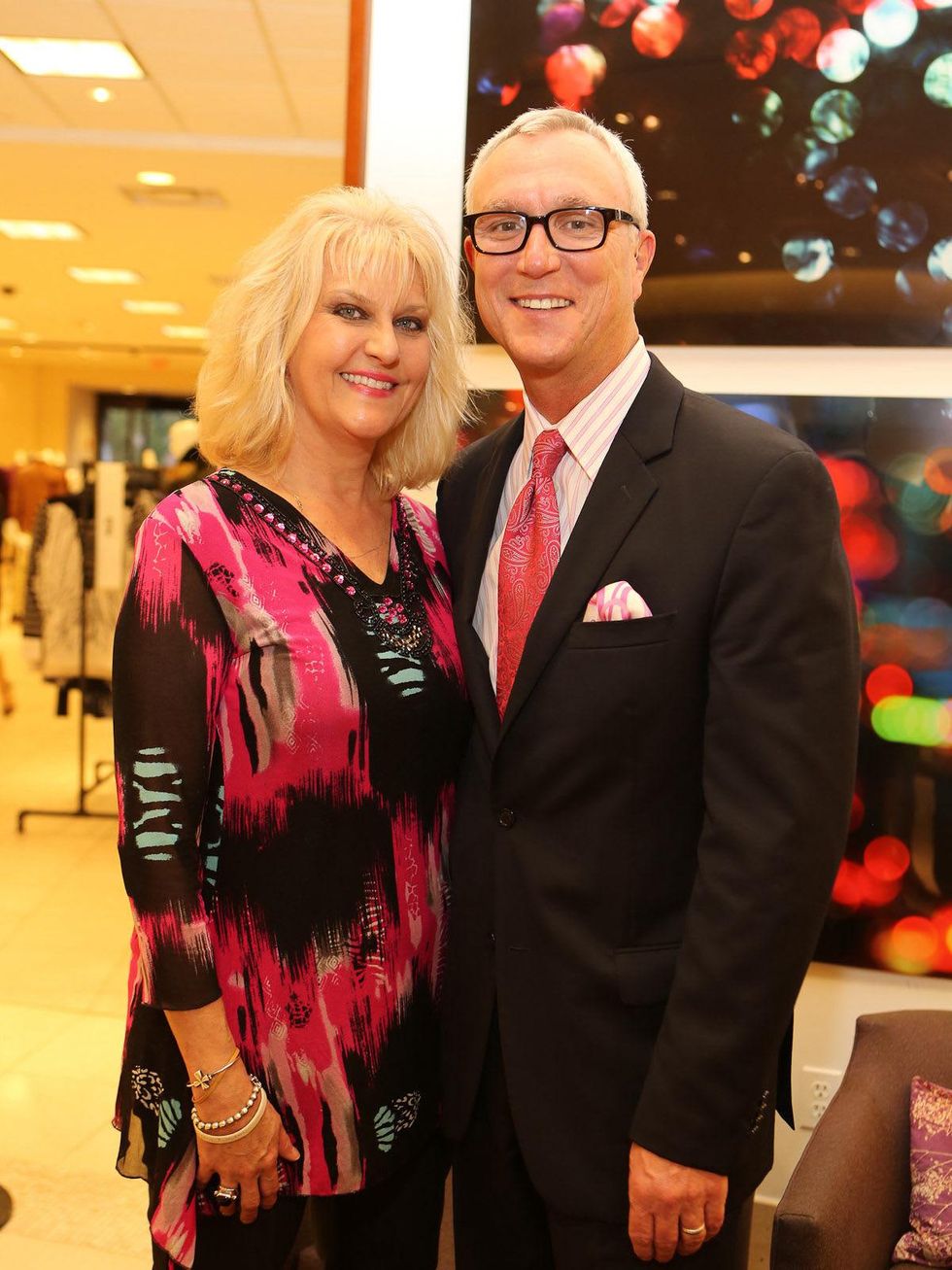 9 Ayres and Chris Bell at Saks' Key to the Cure October 2013