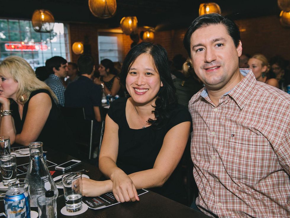 9 Dr. Christine Le and Santiago Campos at Dine Around Houston at Sparrow Bar & Cookshop