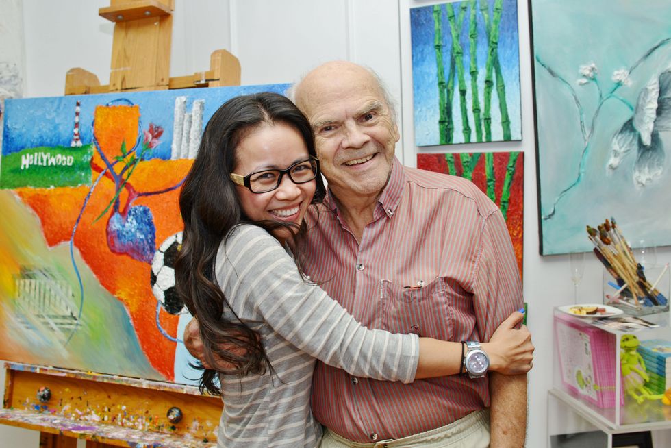 9. Hanh Tran and David Adickes at the Hanh Tran Gallery opening June 2014