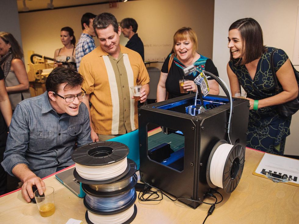 9 Houston Design Fair kick-off party April 2013 Scott Contwright, Dean Ruck, Lydia Hickey, Debbie McNulty