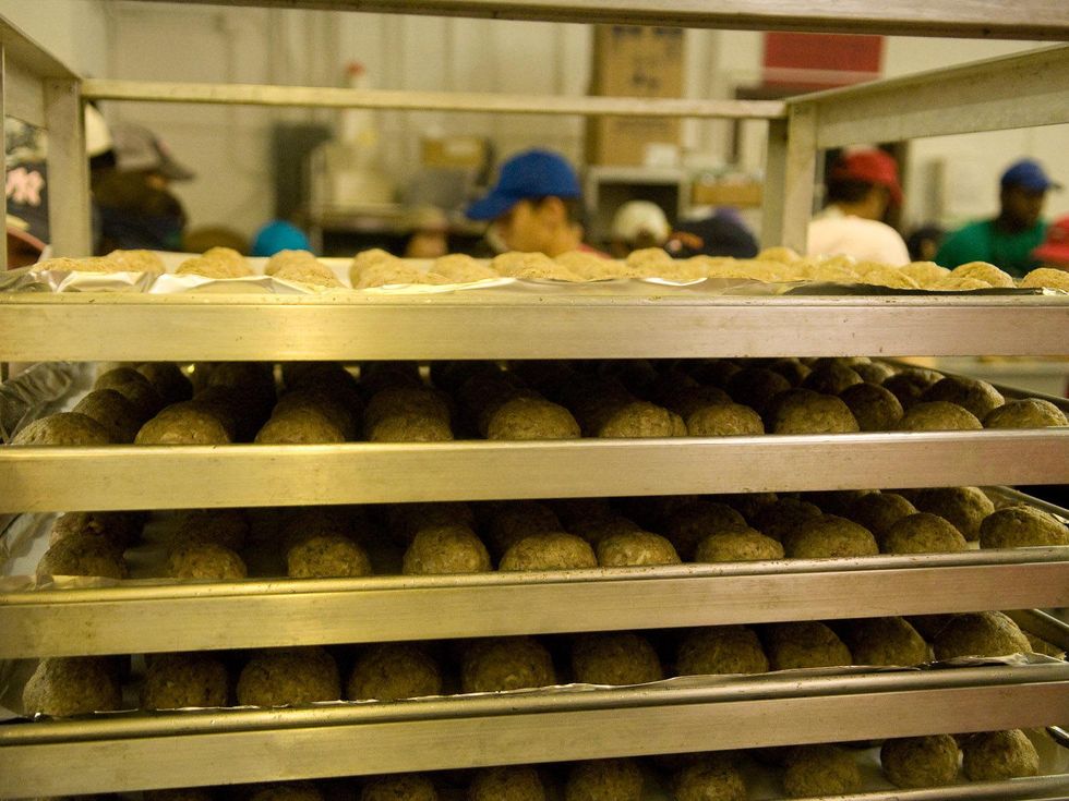 9 Houston Italian Festival meatball making October 2013