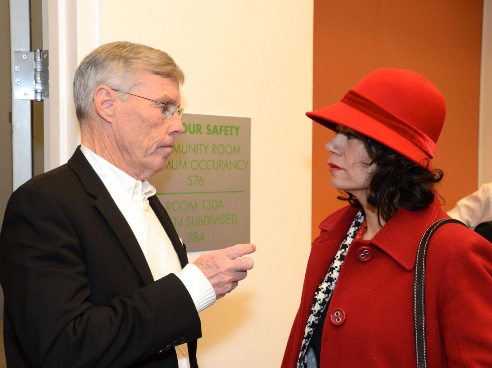 9 Jack Christie and Carol Alvarado at the mayoral inauguration reception at the Houston Food Bank January 2014