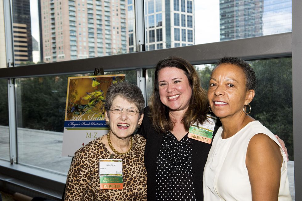 9 Jan Rose, from left, Miranda Maldonado and Vanessa Shepherd at the Keep Houston Beautiful luncheon