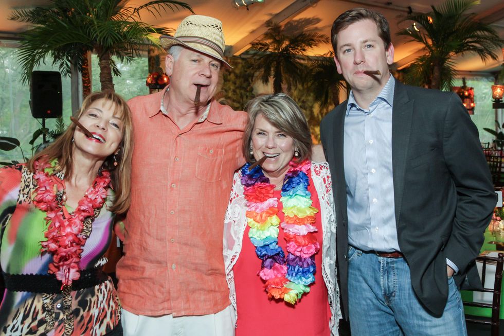 9 Janna and David Marks, left, and Cathy and Jared Cox at Trees of Houston Root Ball March 2015