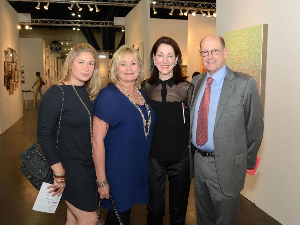 9 Julie Cushman, from left, Christy Cushman, Susie Criner and Lou Cushman at the Texas Contemporary Art Fair VIP opening party October 2013