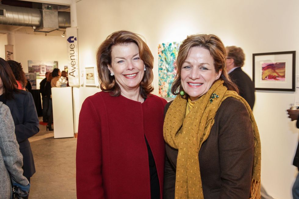 9 Kathryn Ketlesen, left, and Ann Stiles at the Art on the Avenue benefit November 2014