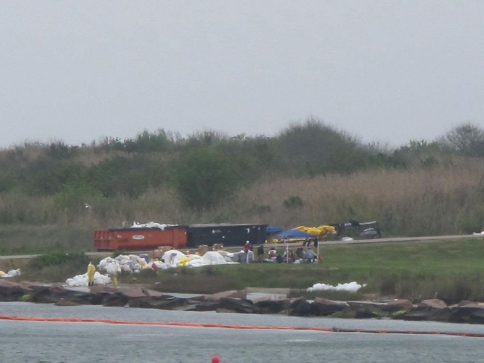 9 Katie Oxford Galveston birds and the oil spill April 2014 Pelican Island