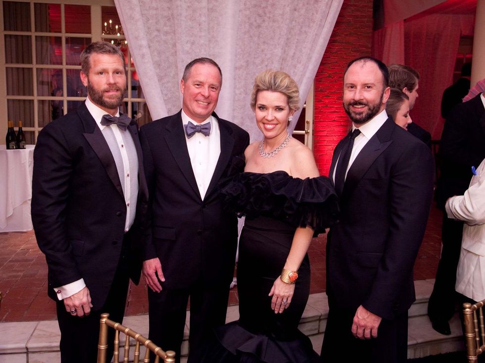 9 Kevin Black, from left, Tim and Marian Hilpert and Tony Bradfield at the Junior League of Houston Charity Ball February 2014