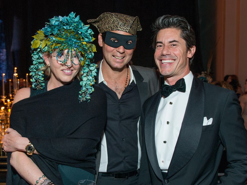 9 Lisa Tudor, from left, Michael Sichel and Milton Townsend Masks at the Houston Ballet Ball February 2015