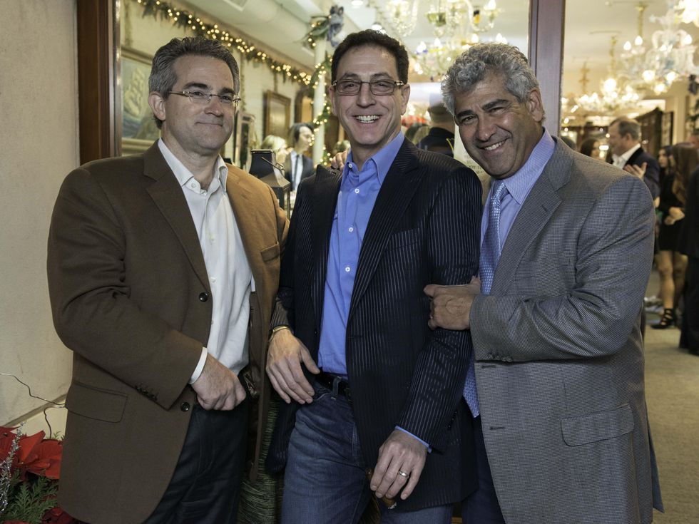 9 Neill Magee, from left, Jordan Finn and Steve Schwartz at the Valobra party December 2014