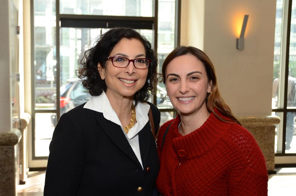 9 Shushana Castle, left, and Rita Kherkher at the Ellevate launch March 2015