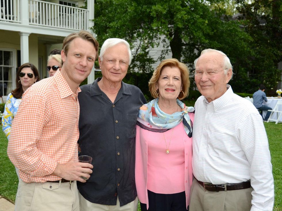 9, Silver Spurs party April 2013 Jim Perdue, Pearson Grimes, Jane Rhodes, Ben Rhodes