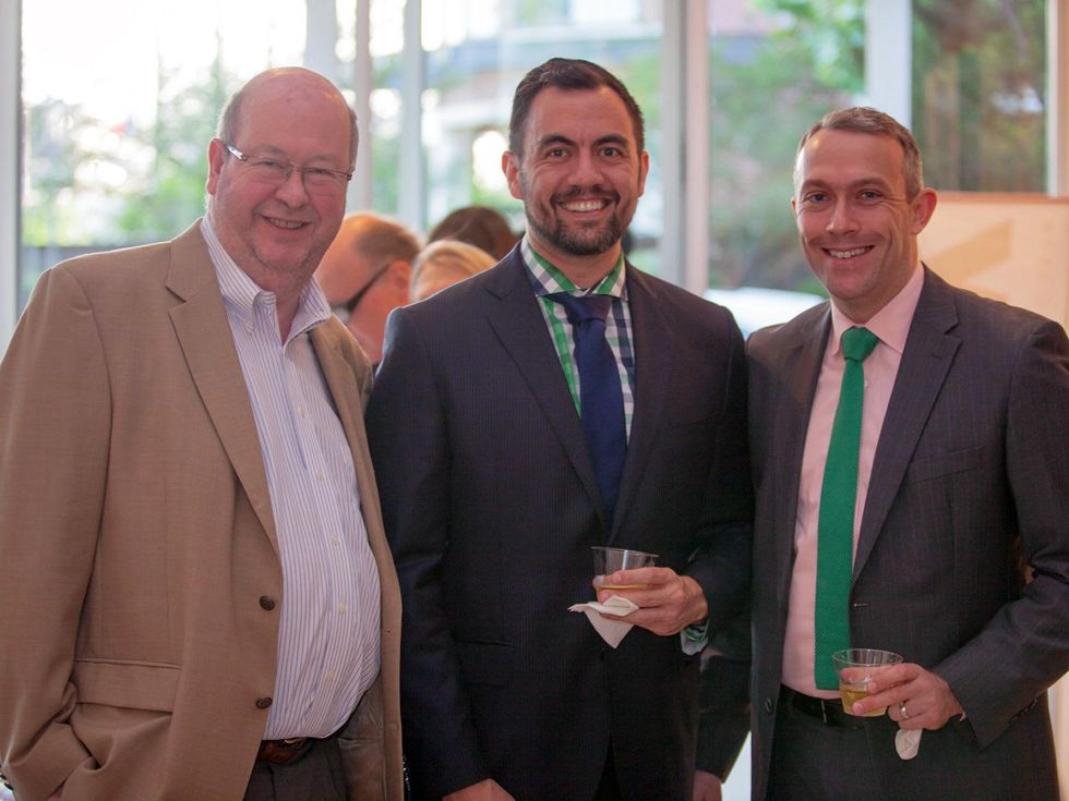 9 Simon Phillips, from left, Michael Muna and Marcus Maroney at Musiqa's Spring Benefit May 2014