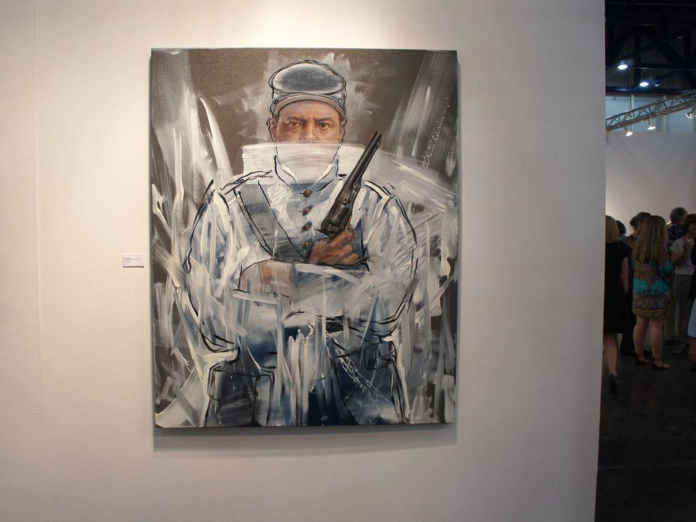 9 Texas Contemporary Art Fair preview October 2013 Titus Kaphar The Fight for Remembrance I