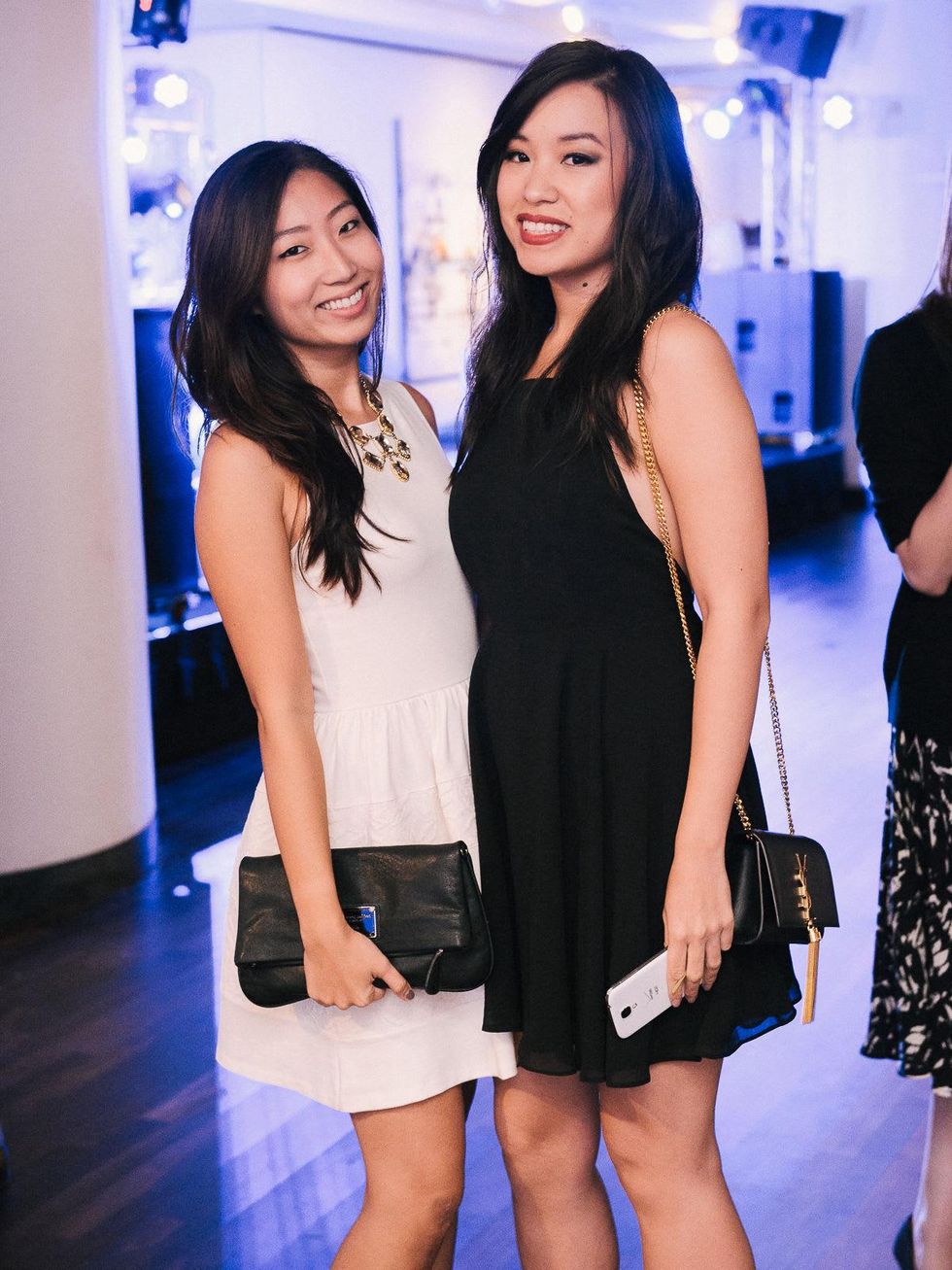 9 Yau Wang, left, and Tami Nguyen at CultureMap fifth anniversary birthday party October 2014