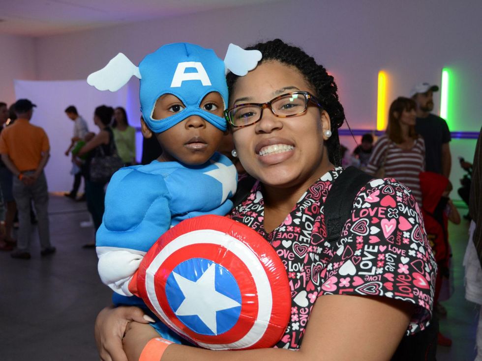 9 Zhyriad Simpson and Jocelyn Simpson at The Menil Collection Halloween party October 2013