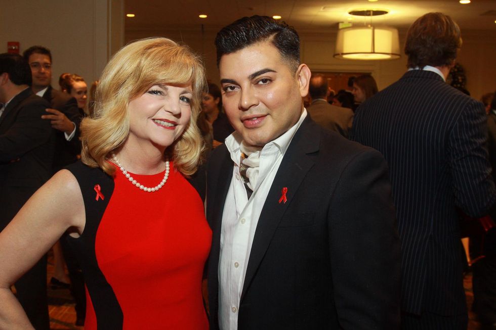 90 Kim Padgett and Edward Sanchez at the World AIDS Day luncheon.