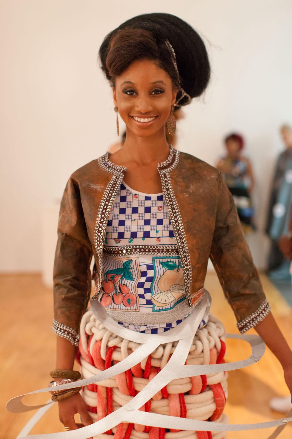 90 model Shevell Currie at For the Sake of Art June 2014