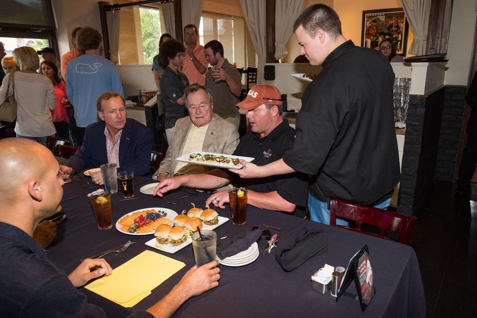 9027 Astros Opening Day with Barbara and George H.W. Bush April 2014