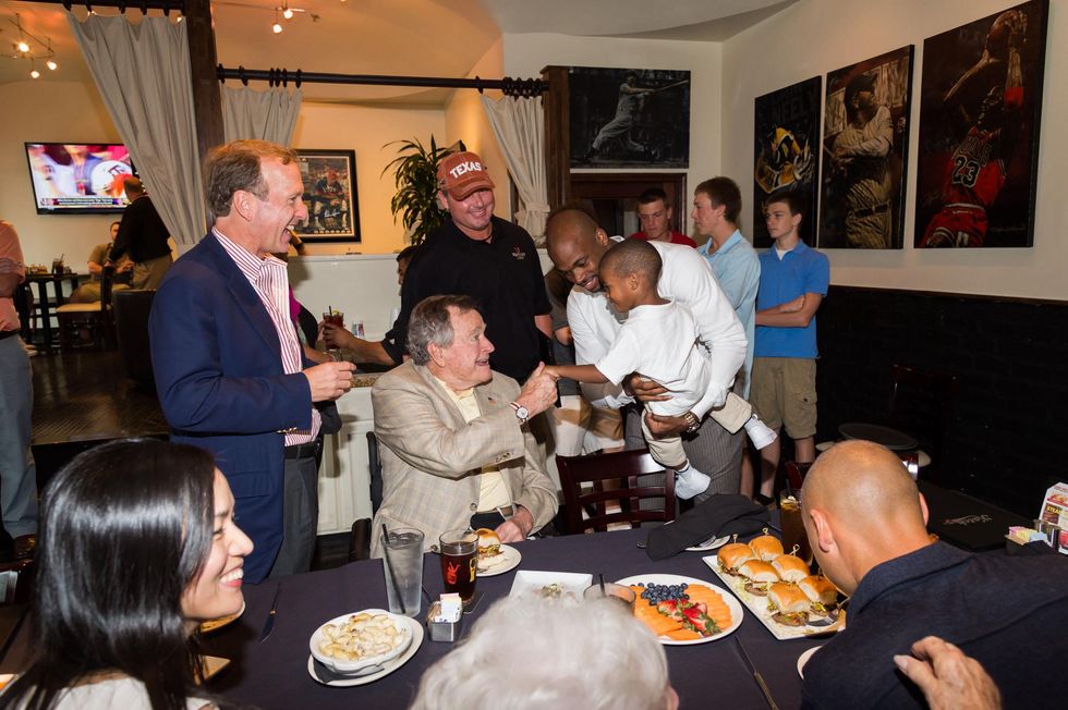 9044 Astros Opening Day with Barbara and George H.W. Bush April 2014