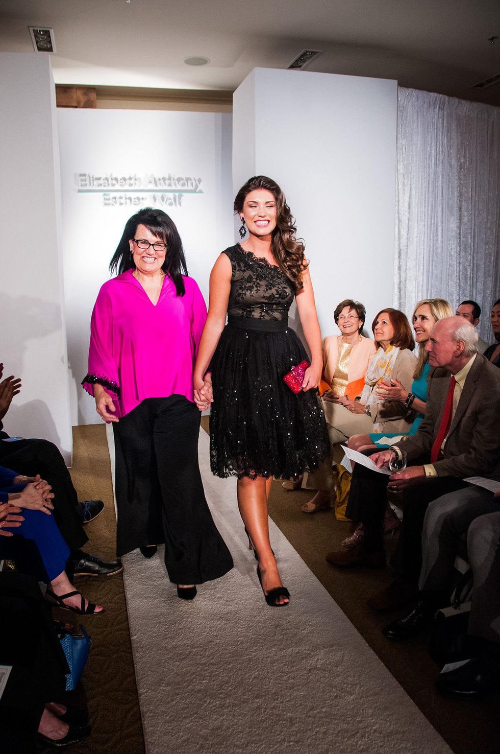 93 Maria Alcala-Herrera, left, and Angelica Alcala Herrera at Elizabeth Anthony's Generations of Glamour event May 2014