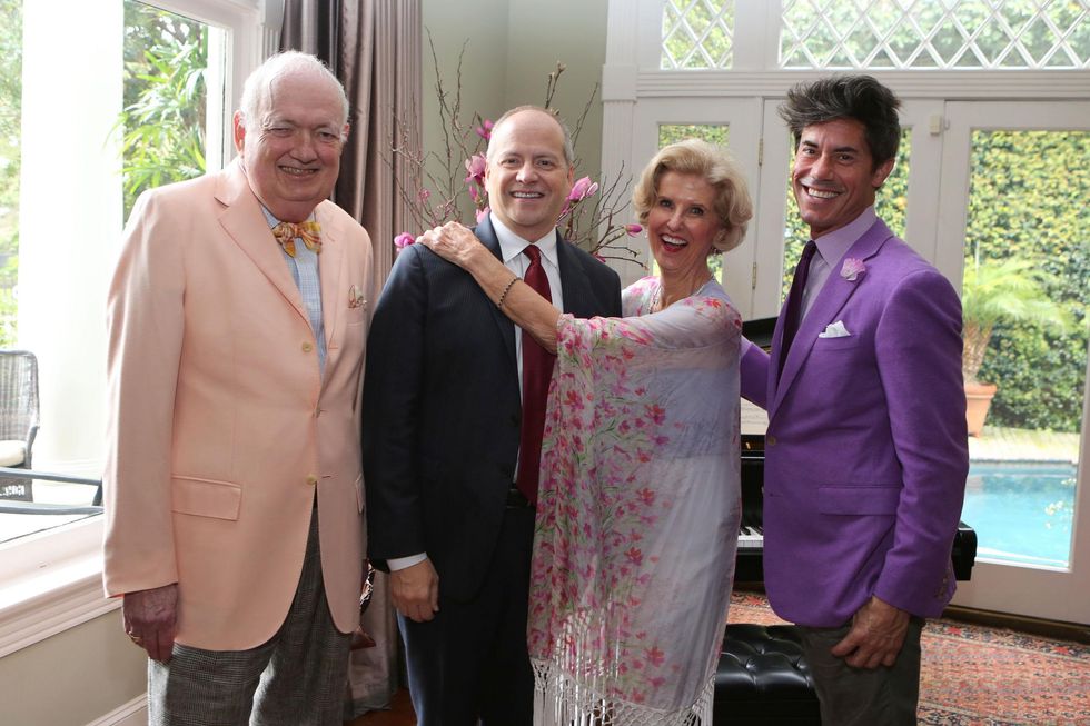 94 Jackson Hicks, from left, Patrick Summers, Terrylin Neale and Milton Townsend at the Houston Grand Opera Tea March 2015