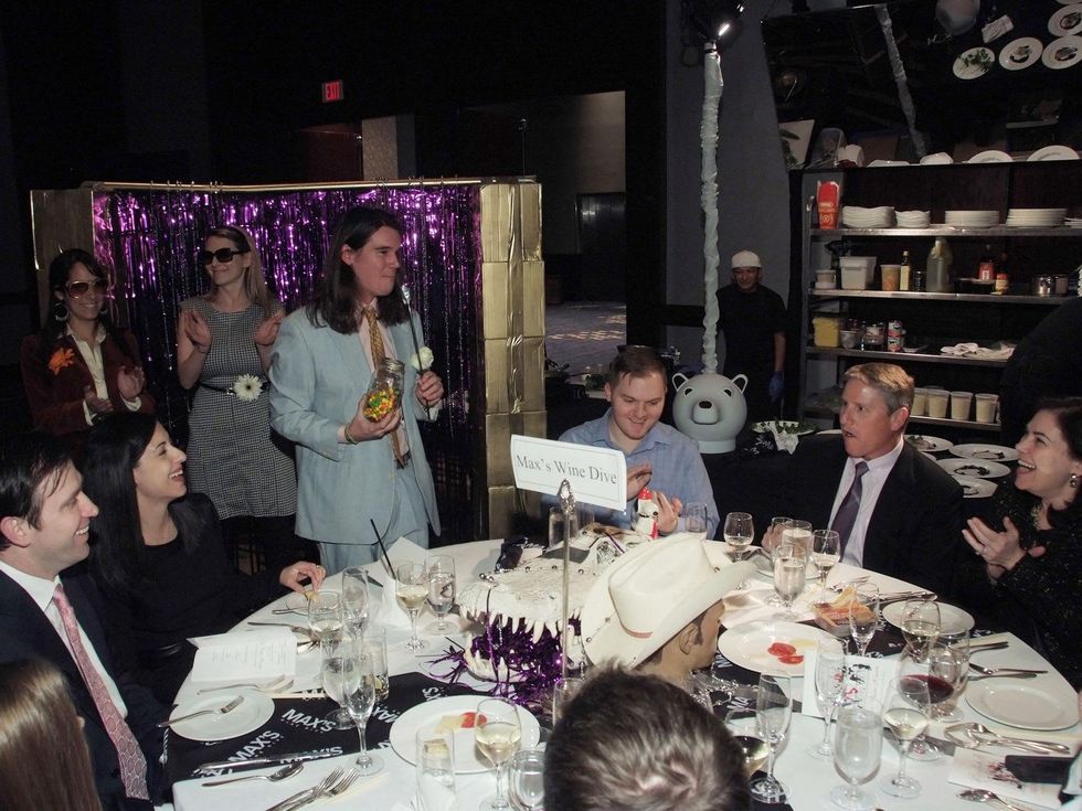 95 Max's Wine Dive table at the Bon Vivant Dinner January 2014