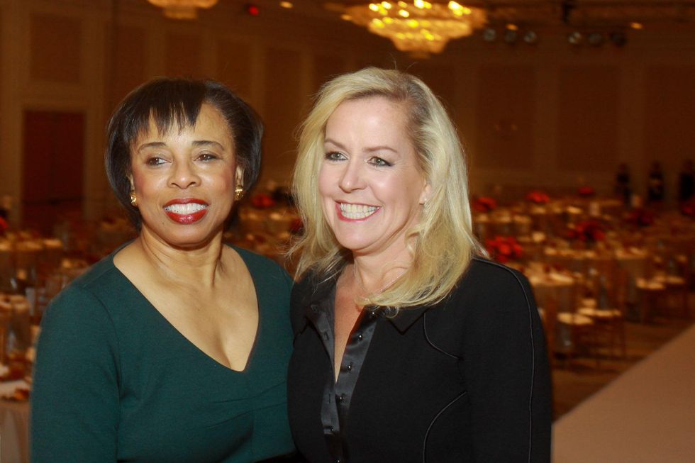 96 Phyllis Williams, left, and Rosemary Schatzman at the Child Advocates luncheon December 2013