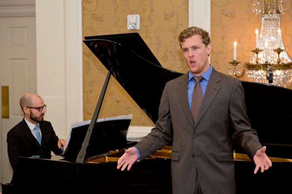 99 Patrick Harvey, left, and Mark Diamond at the Houston Methodist Luncheon September 2014