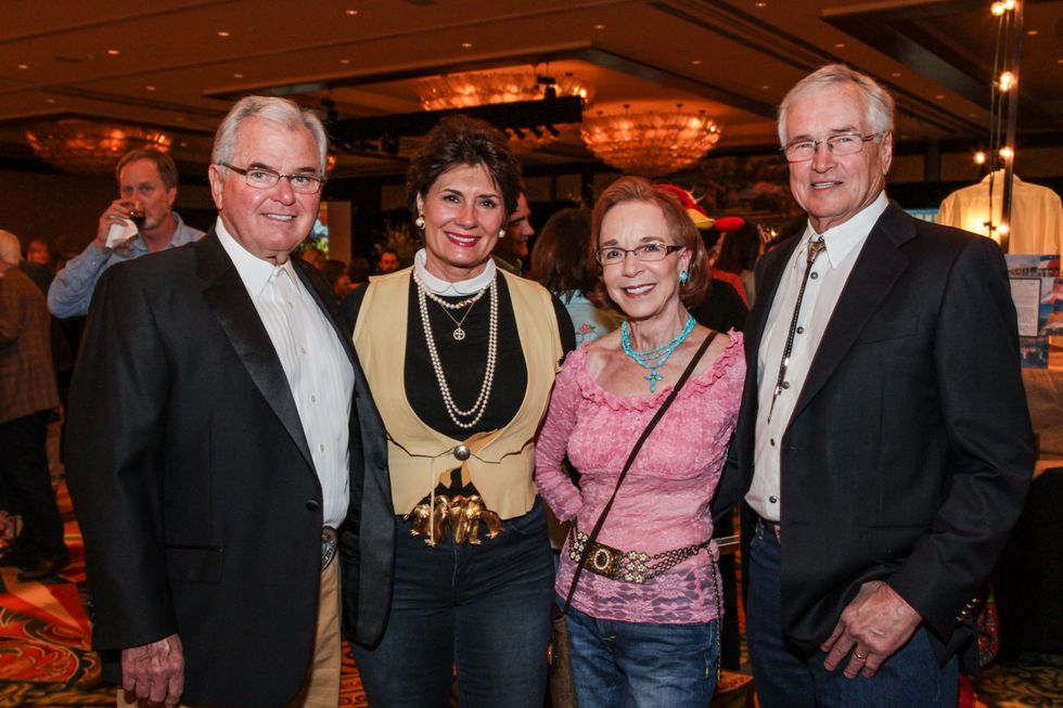 9986 Dan and Hanna Gwen, from left, and Karen and Robert Laflen at Camp for All Gala March 2014