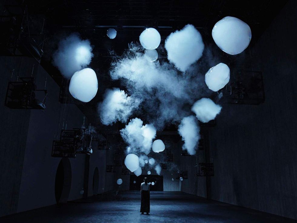 A.A.Murakami, Beyond the Horizon, commissioned by and exhibited at M+, Hong Kong, 2024, interactive installation. \u00a9 A.A.Murakami. Film and photography by Adam Kov\u00e1\u0159 and PETR&Co., model by Ashley Lin.