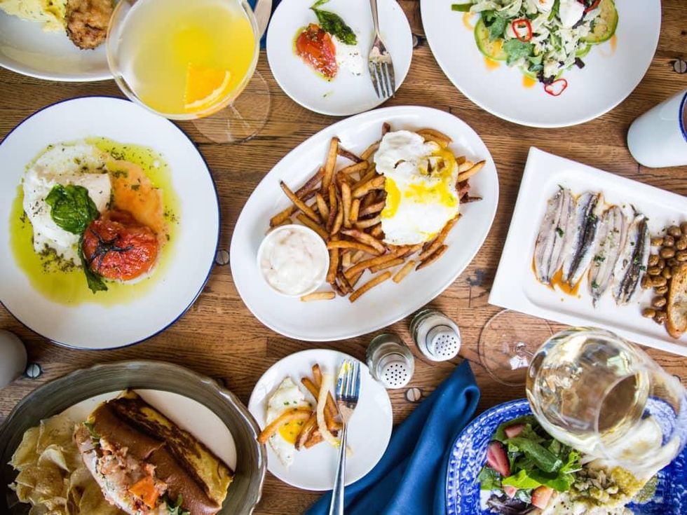 A'Bouzy brunch table spread