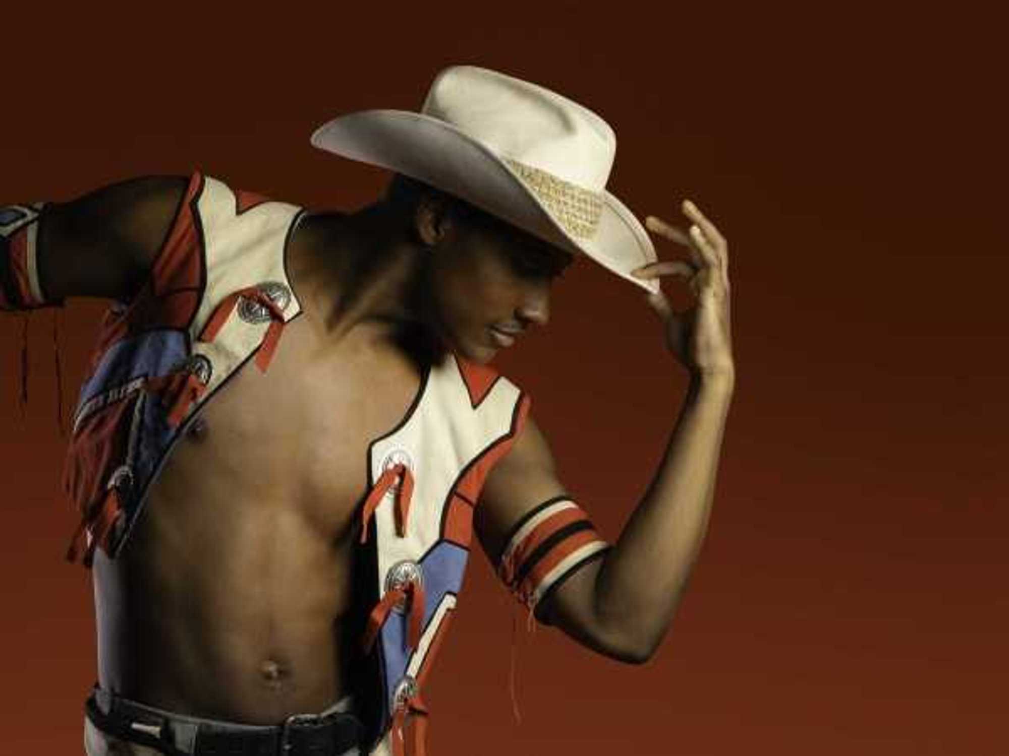 A dancer dressed in a cowboy hat in Houston Ballet's Pecos BIll