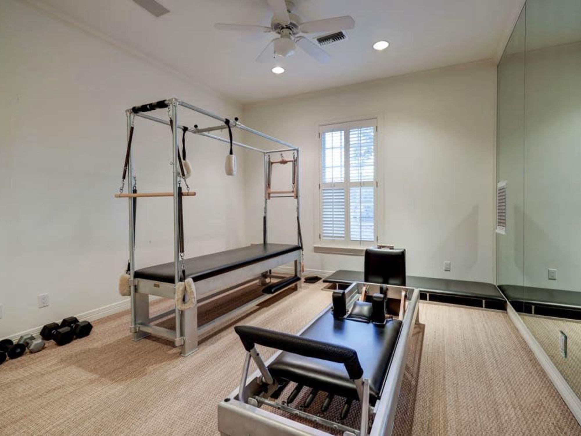 A dedicated home gym.