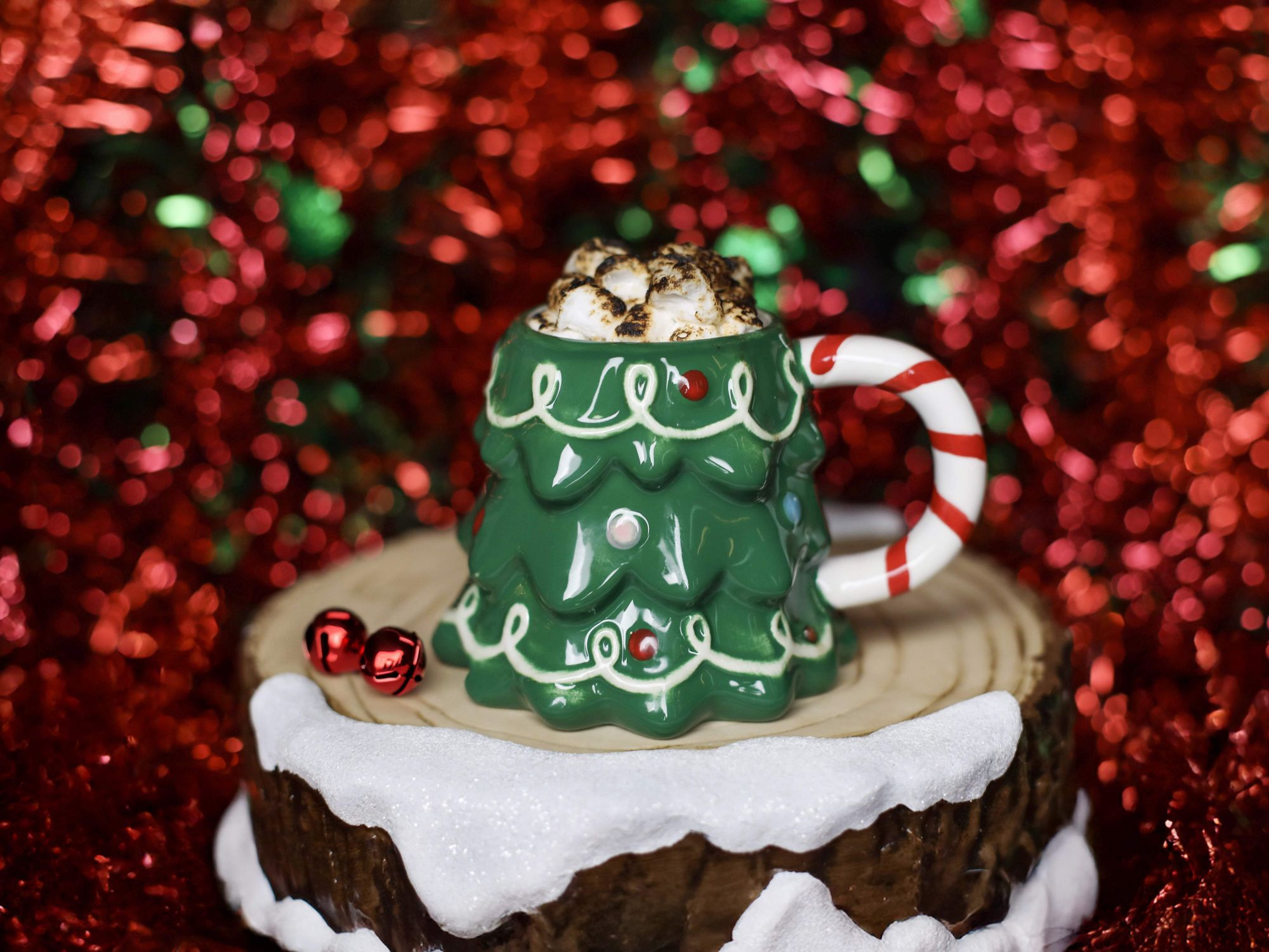 a festive christmas mug