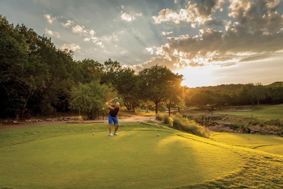 A gold course at Omni Barton Creek Resort
