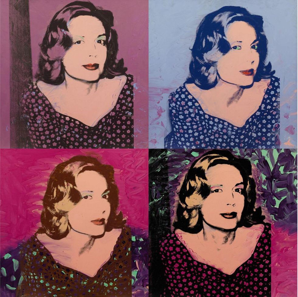 'A Group of Four Portraits of Sao Schlumberger' by Andy Warhol