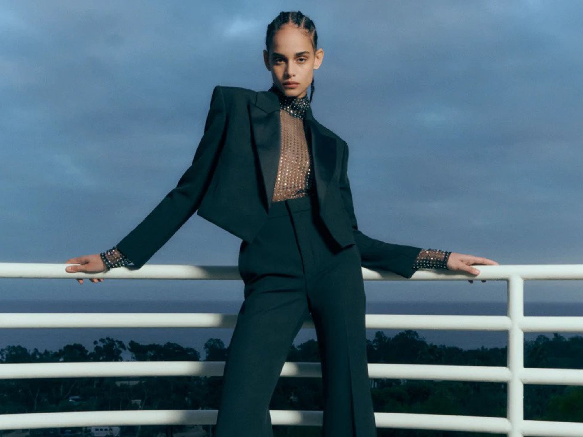 A.L.C. woman in black suit