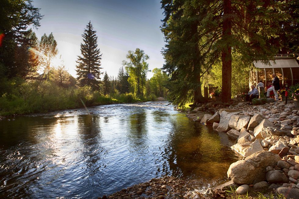 A river at M.D. Anderson in Aspen July 2014