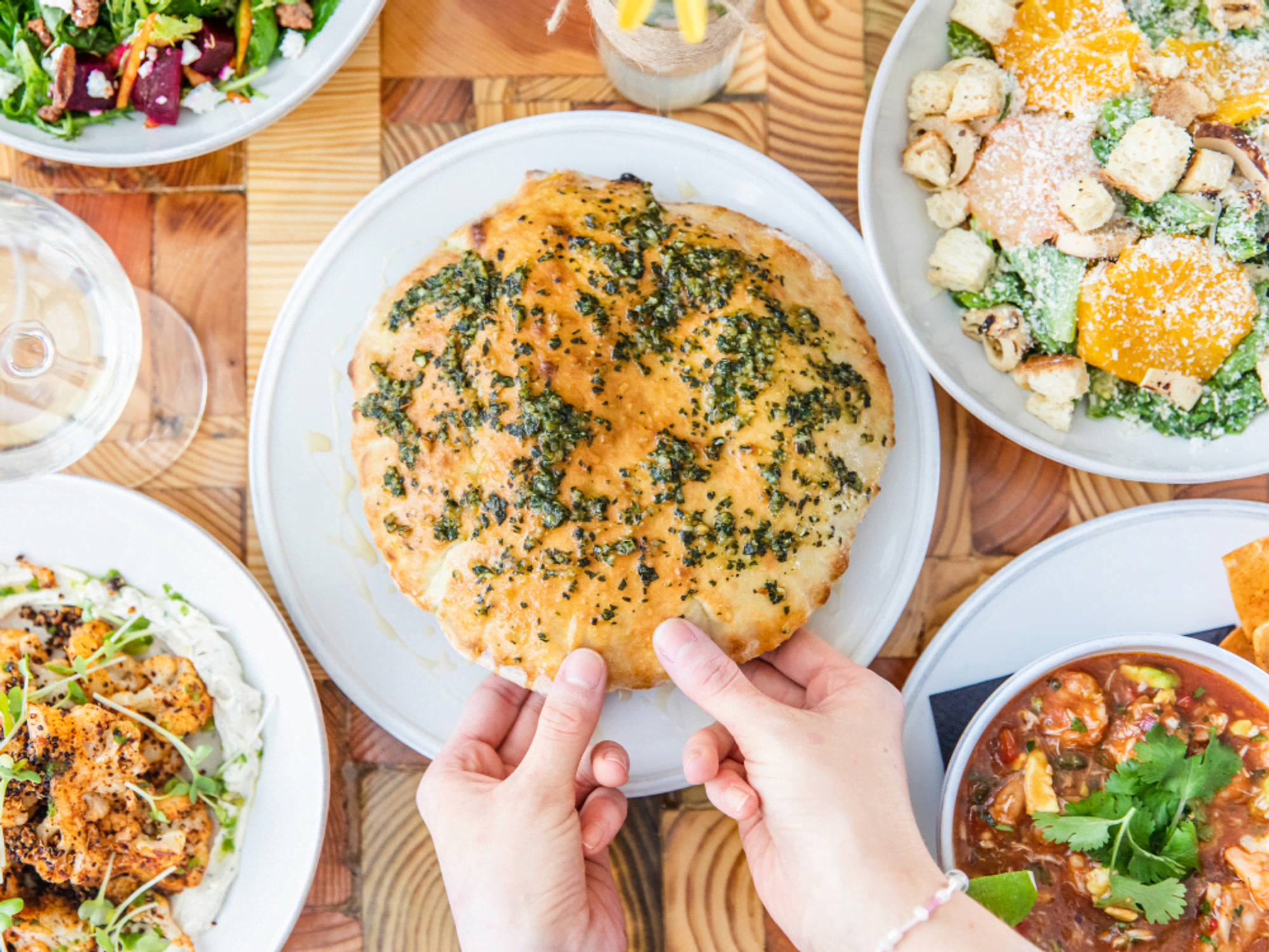A selection of appetizers.