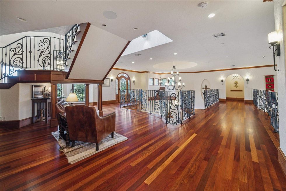 A view of the staircases and multiple levels of 21538 Mueschke Road