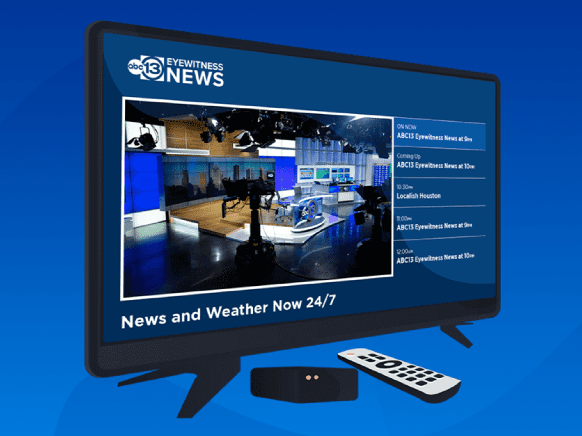ABC13 streaming service 24/7