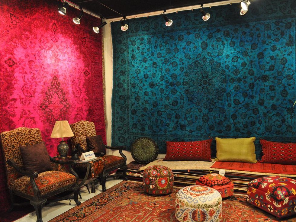 Abrahams Rugs rug shop at Houston Decorative Center October 2013