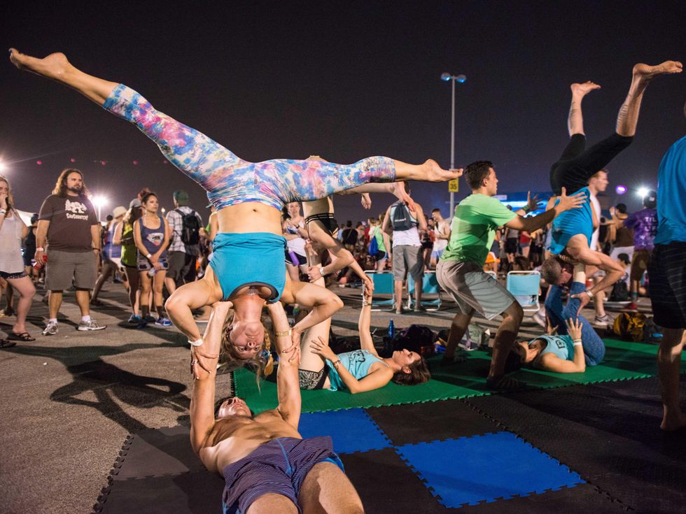 Acroyoga at Free Press Summer Fest