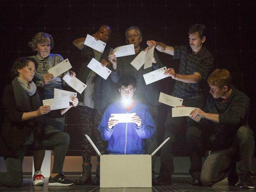 Adam Langdon and cast of the national tour of The Curious Incident of the Dog in the Night-Time